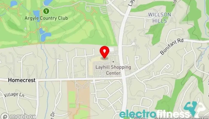 map of LA Fitness Gym in Silver Spring