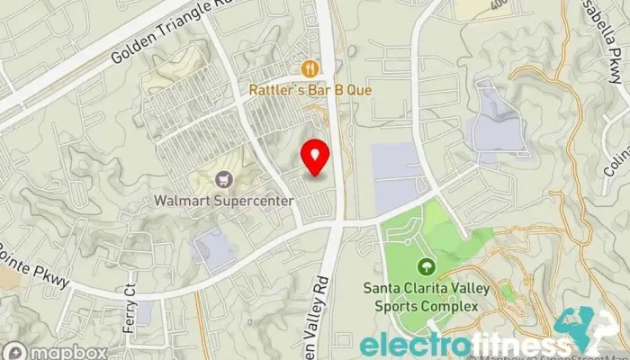 map of LA Fitness Gym in Santa Clarita