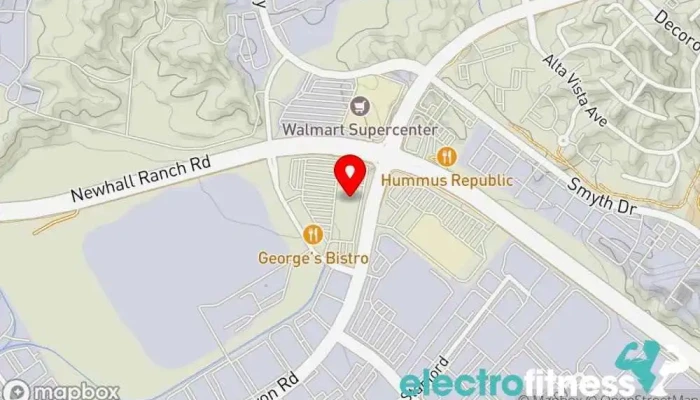 map of LA Fitness Gym in Valencia