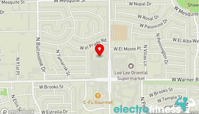 map of LA Fitness Gym in Chandler