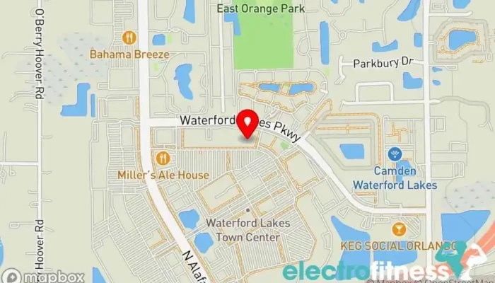 map of LA Fitness Gym in Orlando