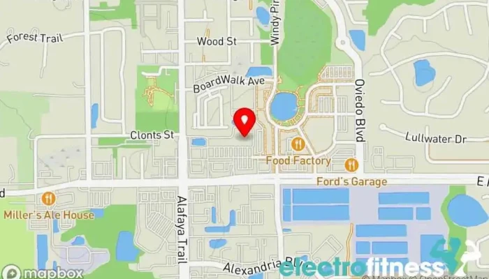 map of LA Fitness Gym in Oviedo