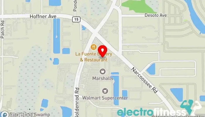 map of LA Fitness Gym in Orlando