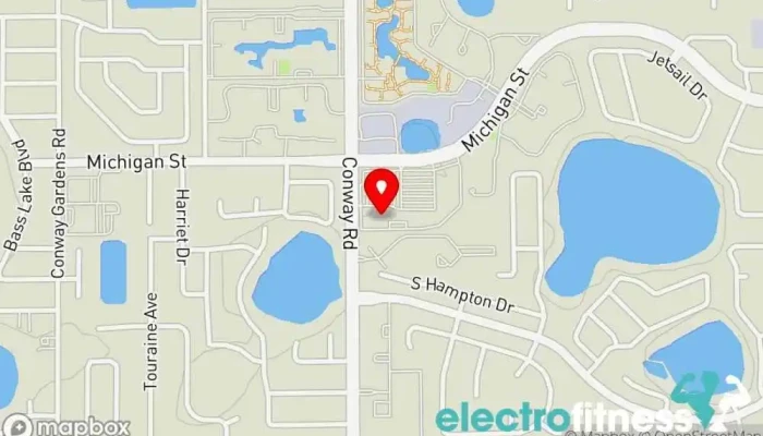 map of LA Fitness Gym in Orlando