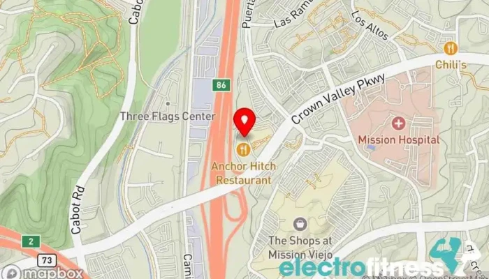 map of LA Fitness Gym in Mission Viejo