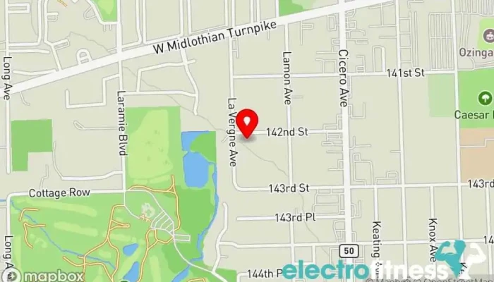 map of LA Fitness Gym in Crestwood