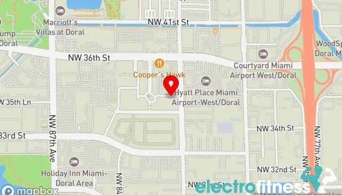 map of LEGACY Gym, Boot camp, Fitness center in Doral