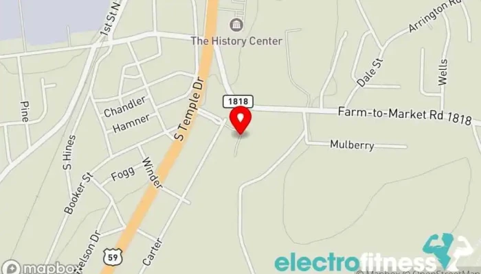 map of Legacy Performance Training Physical fitness program in Diboll