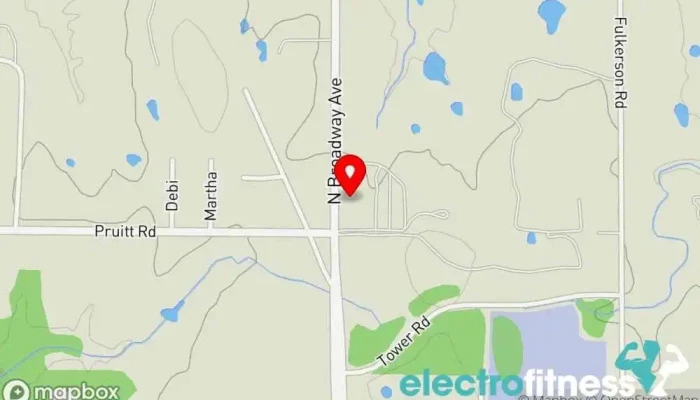 map of Level Ground Jiu-Jitsu Fitness center in Ada