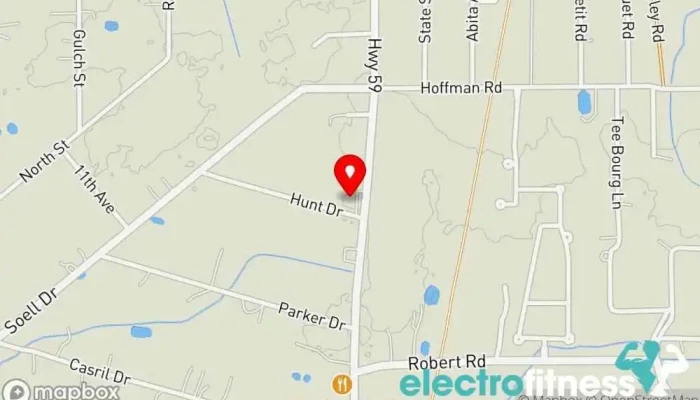 map of Level Up Athletics Gym, Baseball club in Abita Springs