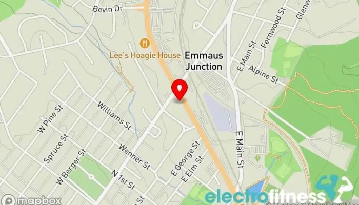 map of Life Advance Fitness Fitness center, Personal trainer in Emmaus