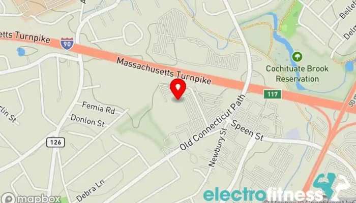 map of Life Time Gym, Fitness center, Indoor cycling, Indoor swimming pool, Personal trainer, Pickleball court, Pilates studio, Squash court, Swimming instructor, Yoga studio in Framingham