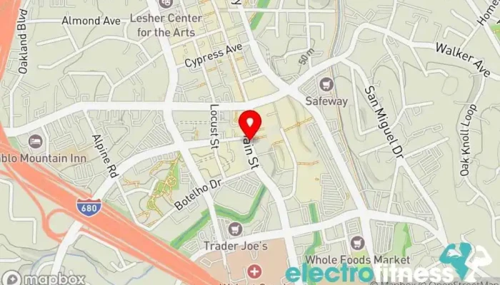 map of LifeSpa Hair salon, Spa in Walnut Creek