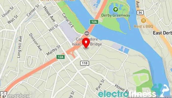 map of Limitless Fitness Fitness center in Shelton