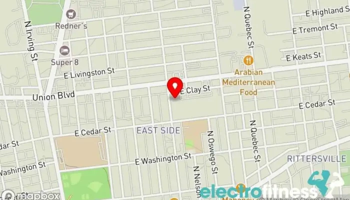 map of Lincoln Leadership Gymnasium Gym in Allentown