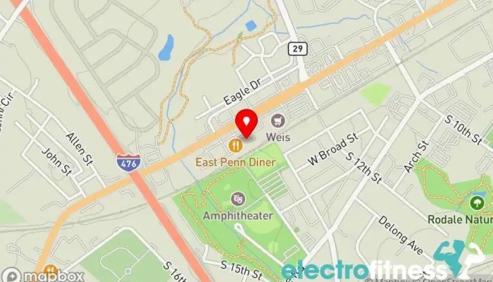 map of Living Room Yoga Yoga studio in Emmaus