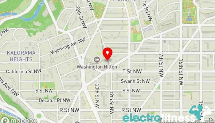 map of Livingwell Health Club ADA Gym, Personal trainer, Physical fitness program, Public swimming pool in Washington