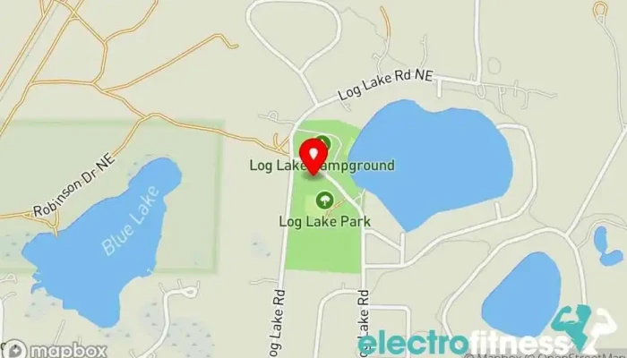 map of Log Lake County Park-horseshoe Gym in Kalkaska