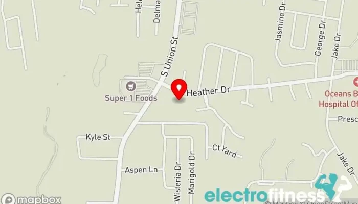 map of Louisiana Family Fitness Center Fitness center, Gym, Swimming pool, Tennis court, Weightlifting area in Opelousas