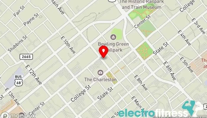 map of Lucky Dog Yoga Yoga studio in Bowling Green