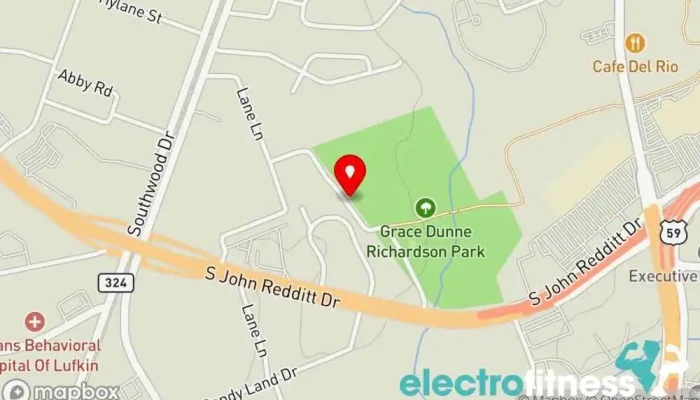 map of Lufkin Dog Park Park in Lufkin