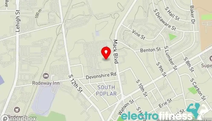 map of LVHN Fitness Mack Blvd. Gym in Allentown