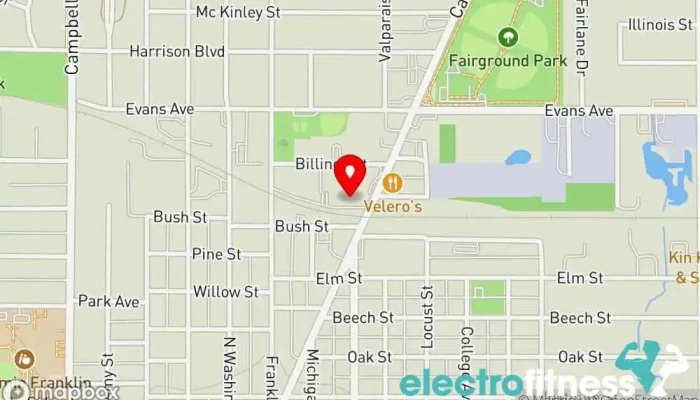 map of Mad Dog Fitness Physical fitness program in Valparaiso