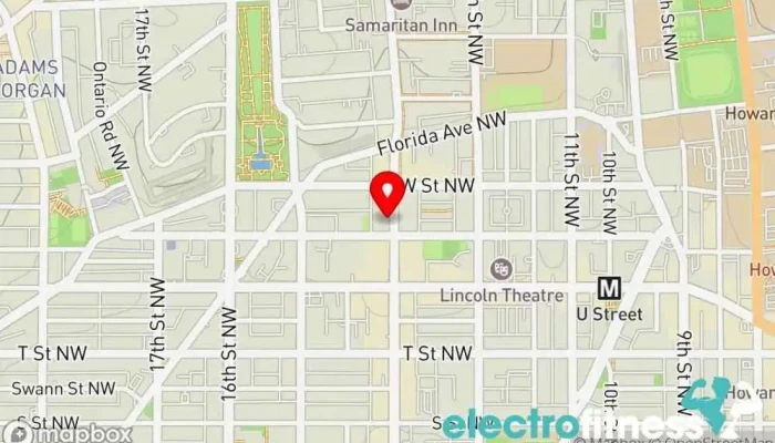 map of MADabolic 14th Street Gym in Washington