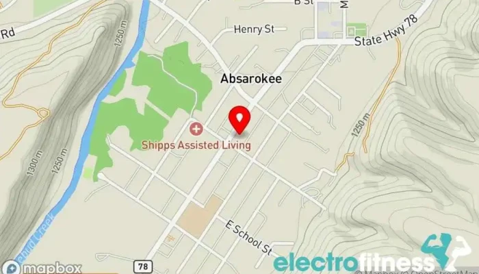 map of MainStreet Commons Coffee shop, Community center in Absarokee