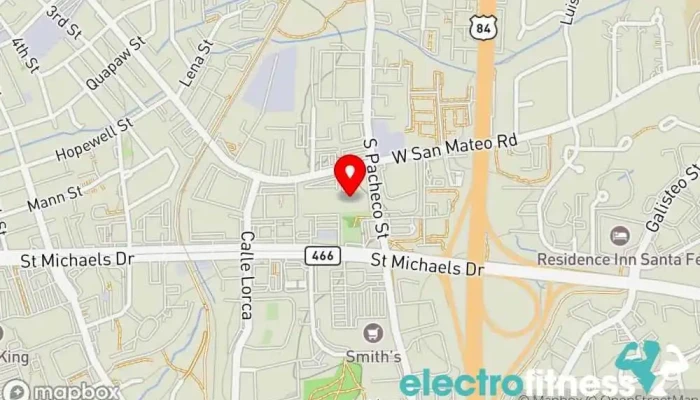 map of Mandrill's Gym Fitness center, Gym in Santa Fe