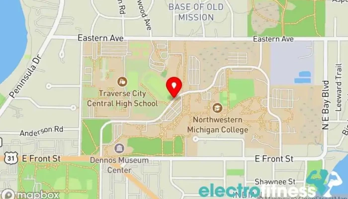 map of Marathon start line Gym in Traverse City