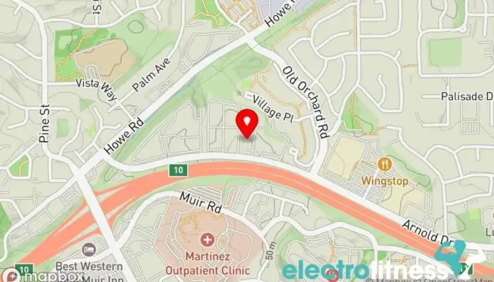 map of Martinez Elite Fitness ​ Fitness center in Martinez