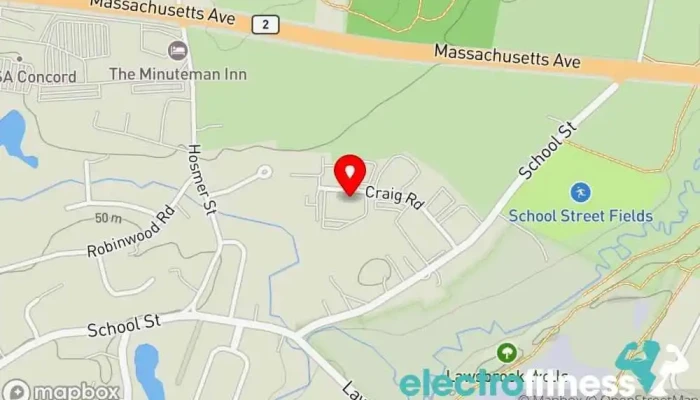 map of Mass Brazilian Jiu-Jitsu - Martial Arts Center Martial arts school, Kickboxing school, Physical fitness program, Self defense school in Acton