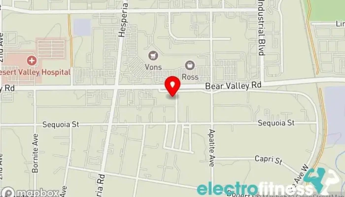 map of Mastermind Martial Arts & Fitness Martial arts school, Personal trainer in Hesperia