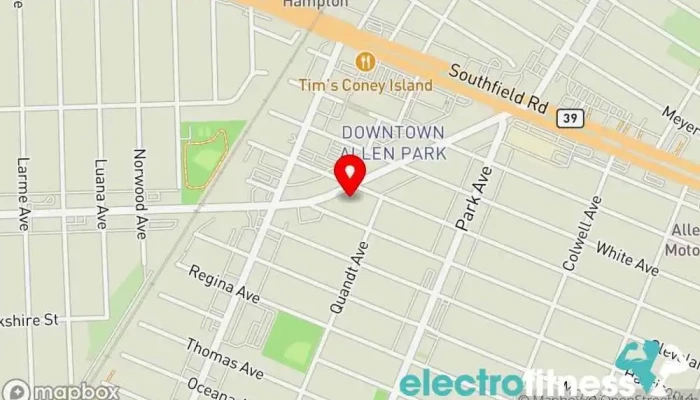 map of Meraki Fitness Fitness center in Allen Park