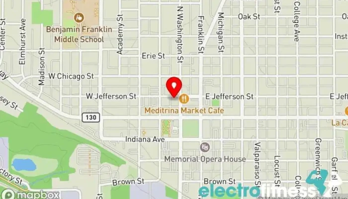 map of Merit Pilates Pilates studio in Valparaiso