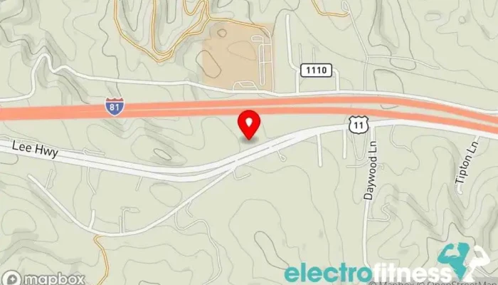map of Mike's Health & Fitness Center Physical fitness program in Marion