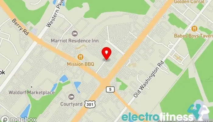 map of Mind Body Spirit Fitness Personal trainer, Martial arts school, Wellness program in Waldorf
