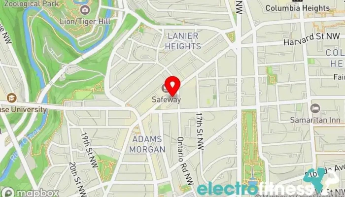 map of Mindful Movement DC Physical fitness program in Washington