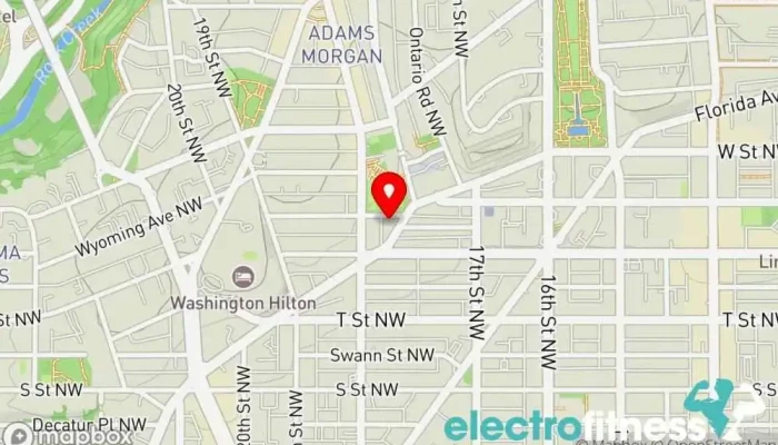 map of MINT Gym & Studio Fitness center, Gym, Personal trainer, Pilates studio, Yoga studio in Washington