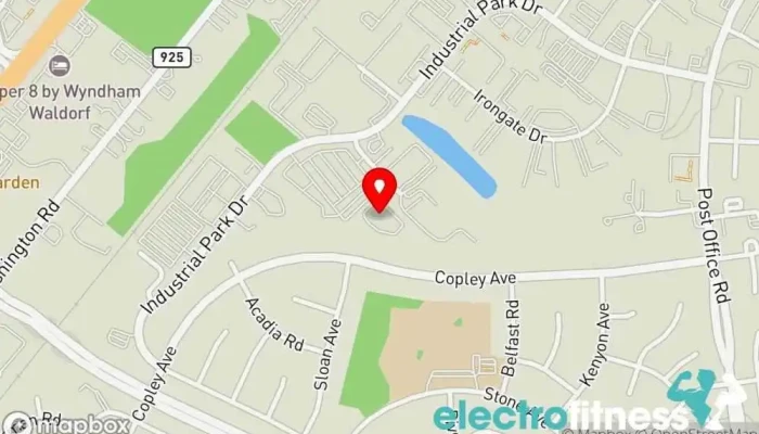 map of Monster Maker East Physical fitness program in Waldorf