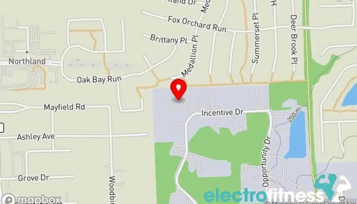 map of More Than Gymnastics Inc. Gymnastics center in Fort Wayne