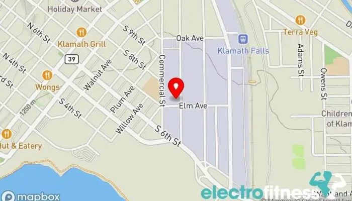 map of Mountain Warrior Academy Of Martial Arts Martial arts school, After school program, Gymnastics center, Jujitsu school in Klamath Falls