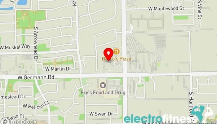 map of Mountainside Fitness Chandler Fitness center, Gym, Personal trainer, Weightlifting area, Yoga studio in Chandler