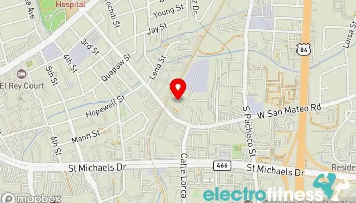 map of Move Dance Conditioning Plus Physical fitness program in Santa Fe