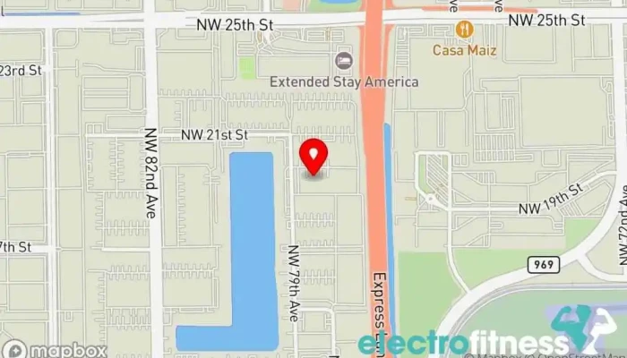 map of Move2Burn Fitness Gym in Miami