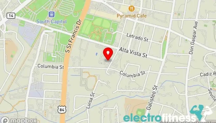 map of Movement Forward Feldenkrais Wellness program, Fitness center in Santa Fe