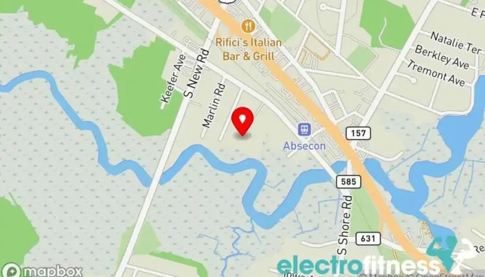 map of Mtw Fitness Productions Ltd Gym in Absecon