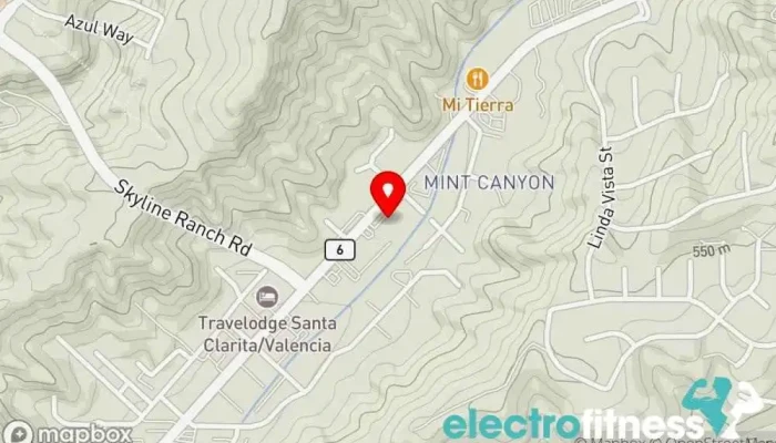 map of My Yoga Canyon Country Yoga studio in Canyon Country
