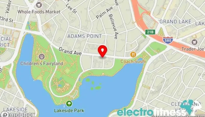 map of MYO Lab Personal trainer, Gym, Physical therapy clinic in Oakland